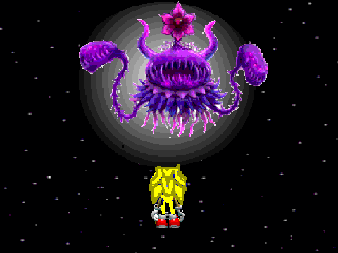 SONIC COLORS NEGA MOTHER WISP BOSS