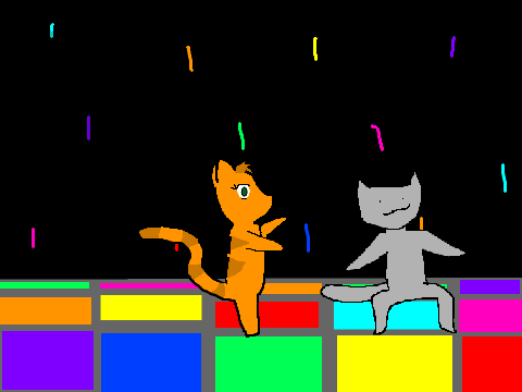 add a cat dancing!
