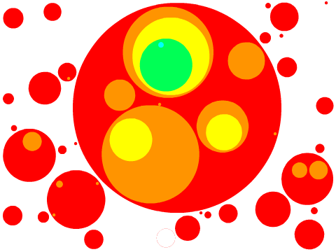 Lava Droplets- Circle Art
