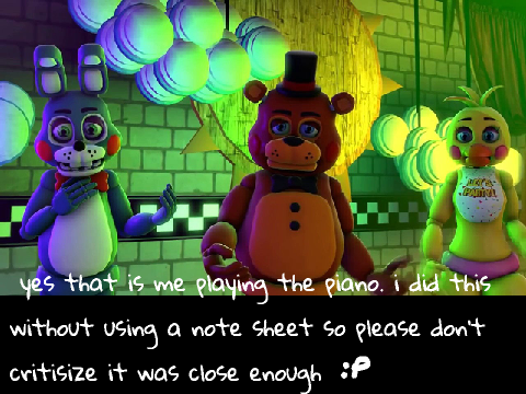 Piano Survive the Night fnaf intro