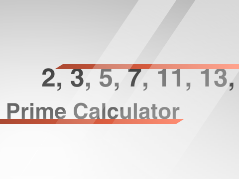 Prime Calculator