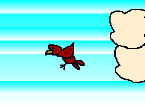 Flame Bird Fly Cycle