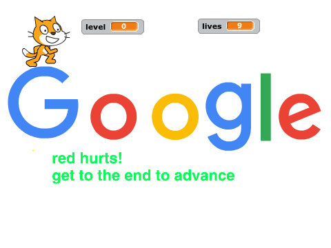 Google Logo platformer