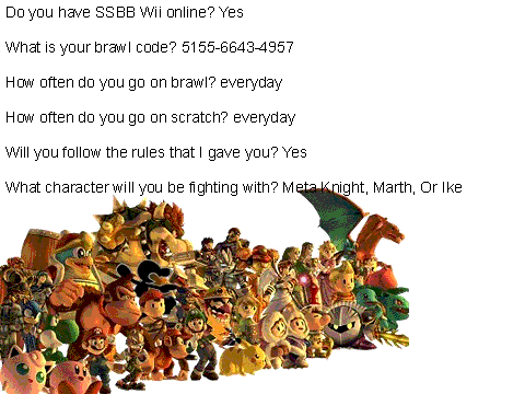 The Super Smash Bros. Brawl Challenge entry