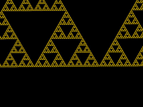 Infinite Zoom: Sierpiński Triangle