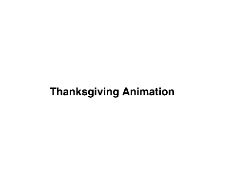 Thanksgiving Animation 
