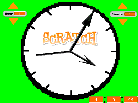 THE SCRATCH CLOCK
