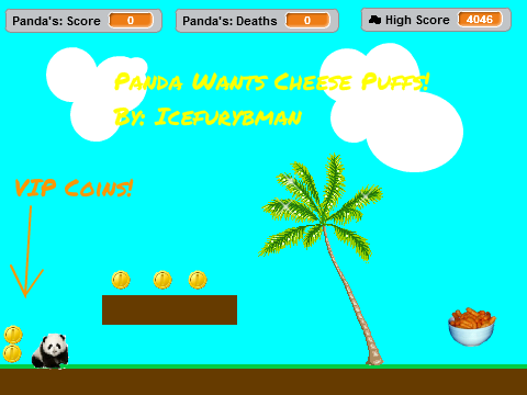 Rolly Poor Panda Wants Cheese Puffs!!!