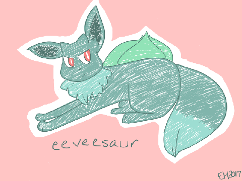 pokemon fusion #1 // eeveesaur