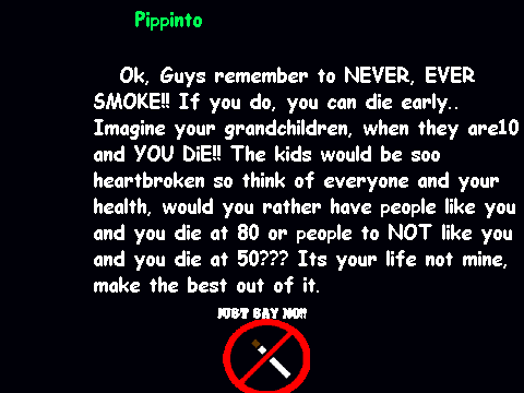 Just Say No!!