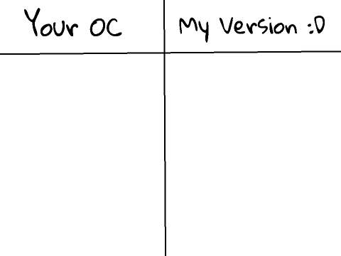 Your OC Drawn As My Version :D