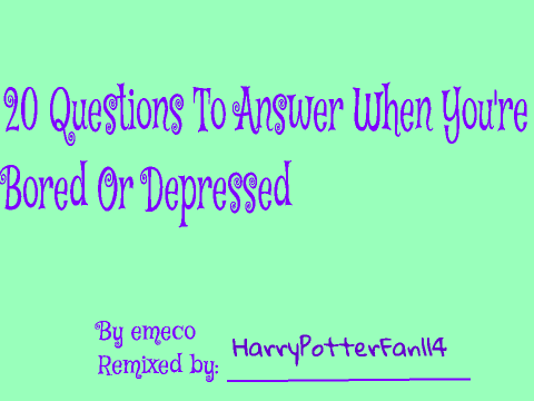 Answering 20 Questions (100 Followers)