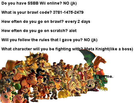 The Super Smash Bros. Brawl Challenge: Nich117