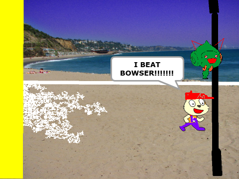 Bowser VS Mario!!!    RACE TO THE EDGE!!!
