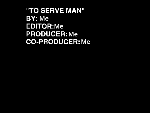  To Serve Man The Twilight Zone