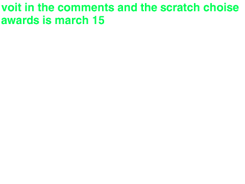 scratch choice awards (voting ends march 14)