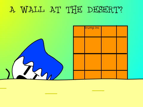 A wall at the desert? An Animation