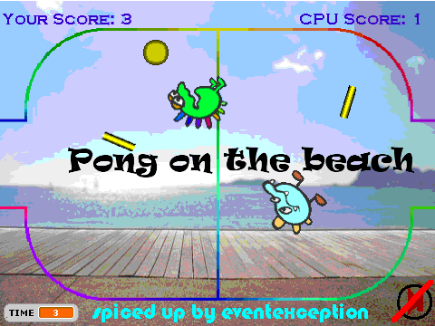 Pong on the beach