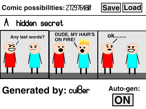 Comic Strip Generator: NEW FRAMES