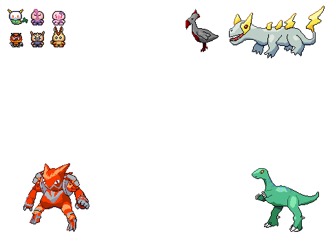 New Sprites along with pokechaos