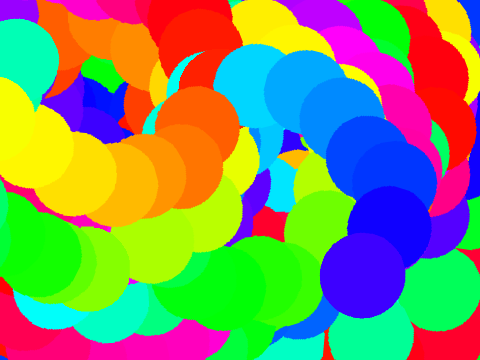 Color dot with stamps