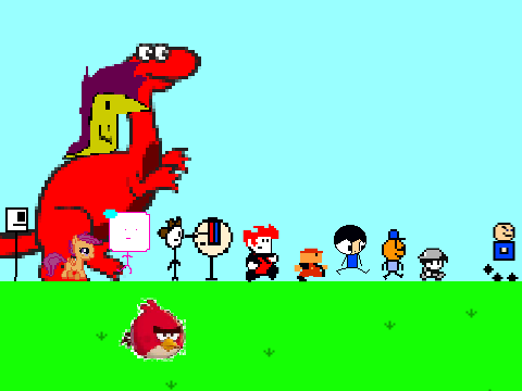 Add yourself running in an 8-bit environment! remix remix remix remix