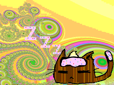 Cat Coloring Contest- My Entry- Candy Cat