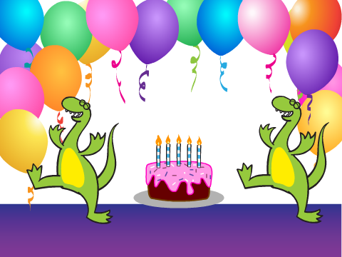 Dino Dance Cake Party