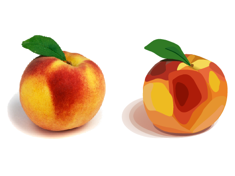 Peach Drawing