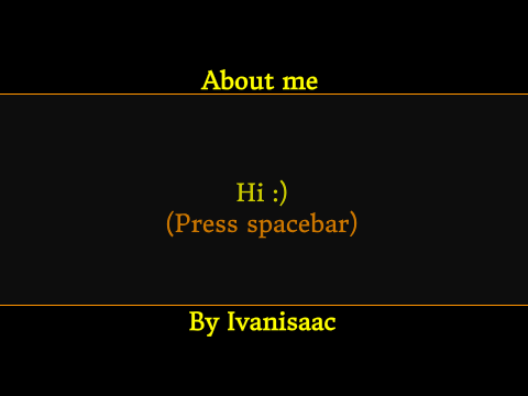  'About Me'