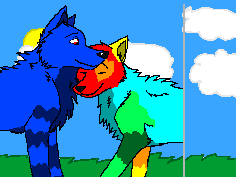 wolf coloring contest entry