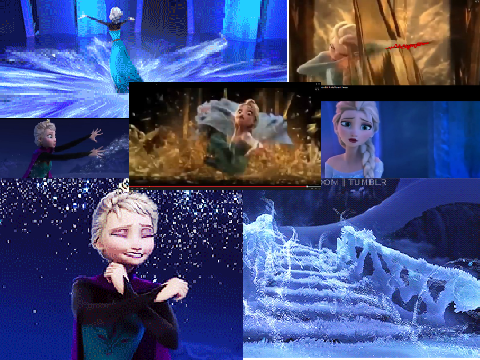 In Elsa's ice castle