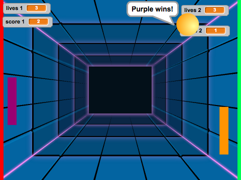 Two player pong