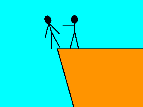 forever falling stick men