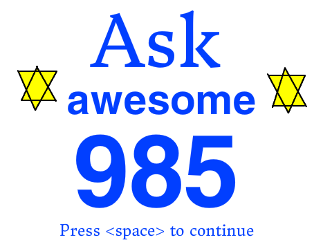 ASK awesome985