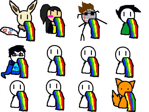 ADD YOURSELF BARFING RAINBOWS!