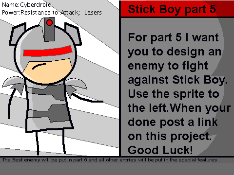Stick Boy-Enemy Contest Entry Cyberdroid