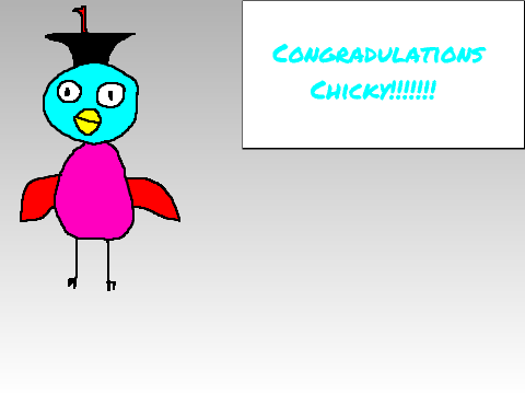 Meet My New OC... Chickey: The Graduate!