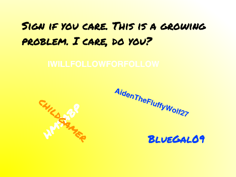 Sign if you care about Cyber-Bullying! remix remix