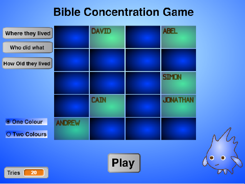 Bible Concentration Game