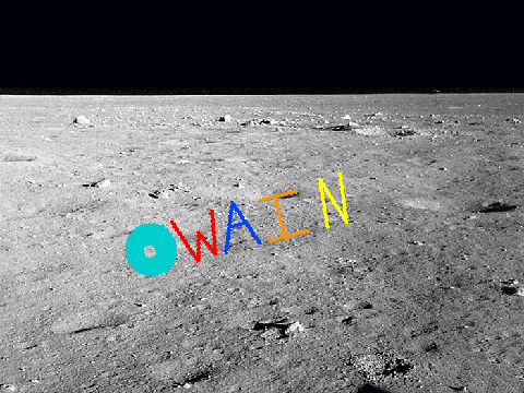 Owain flying