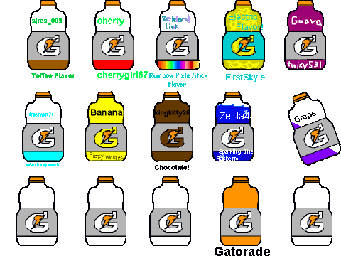 Add Your Flavor For The Gatorade!
