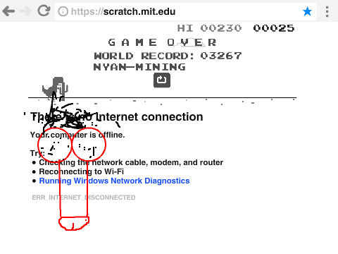 Google Chrome Dino Run remix