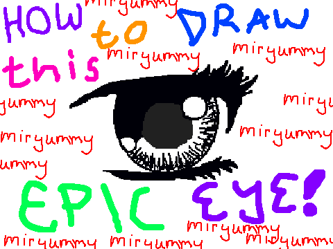How to draw an EPIC manga eye!