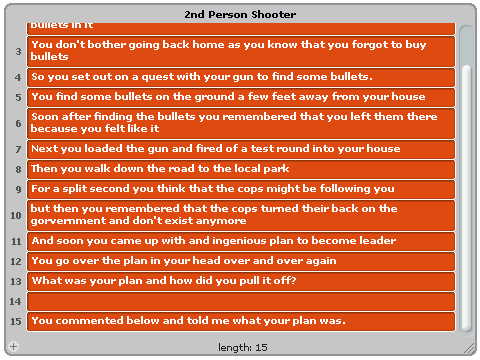 Second Person POV story.