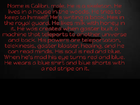 My Undertale OC - Calibri