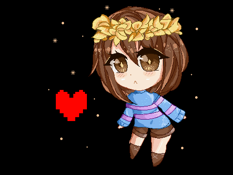 Frisk pixel art