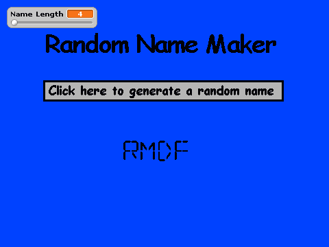 Random Name Maker