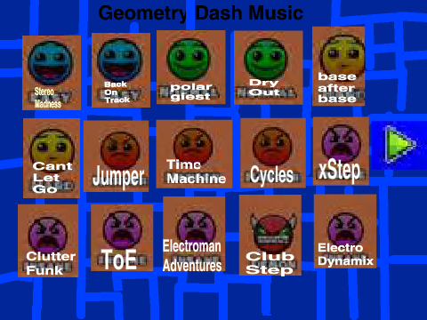 almost all geometry dash music (no deadlocked)