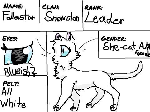  Warrior Cat Character Template for Warrior Cat Role remix